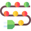 Christmas lights icon 64x64