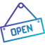 Open sign icon 64x64
