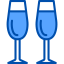 Wine glasses icon 64x64