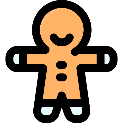 Gingerbread man ícono