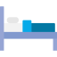 Hotel bed icon 64x64