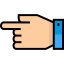 Pointing left icon 64x64