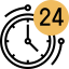 24 hours アイコン 64x64