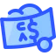 Долларовая банкнота иконка 64x64