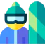 Snowboarder アイコン 64x64