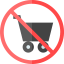 No shopping cart icon 64x64