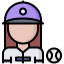 Baseball player icon 64x64
