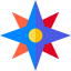 Wind rose ícono 64x64
