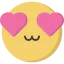 Heart eyes іконка 64x64