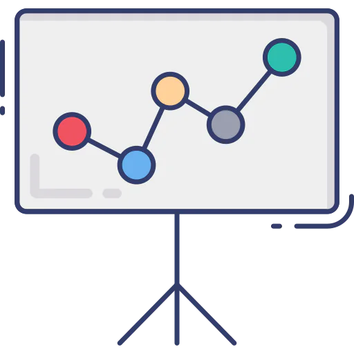 Line chart icon