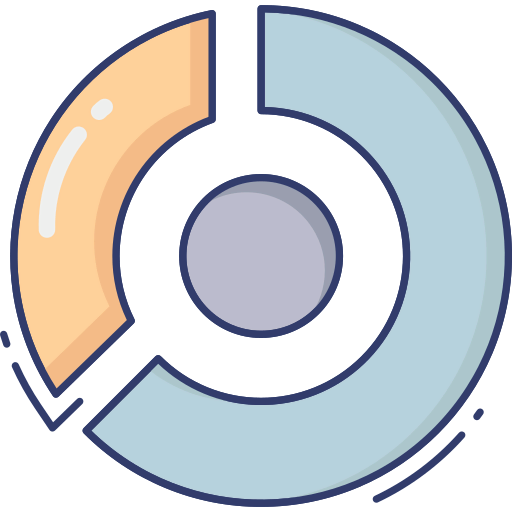 Pie graph icon