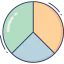 Pie graph icon 64x64