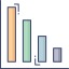 Bar graph icon 64x64