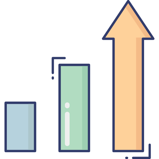 Bar graph biểu tượng