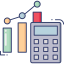 Income chart ícono 64x64