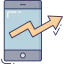 Growth graph icon 64x64