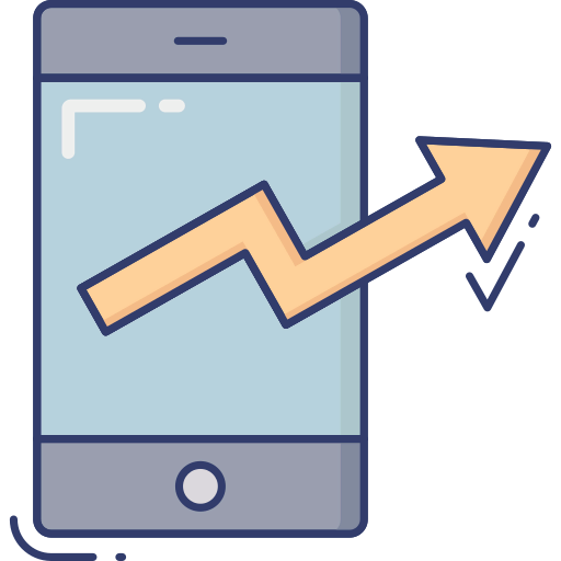 Growth graph icon