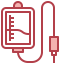 Intravenous saline drip icon 64x64