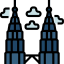 Petronas towers Petronas towers icon 64x64