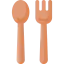 Wooden tableware icon 64x64