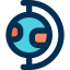 Earth globe icon 64x64