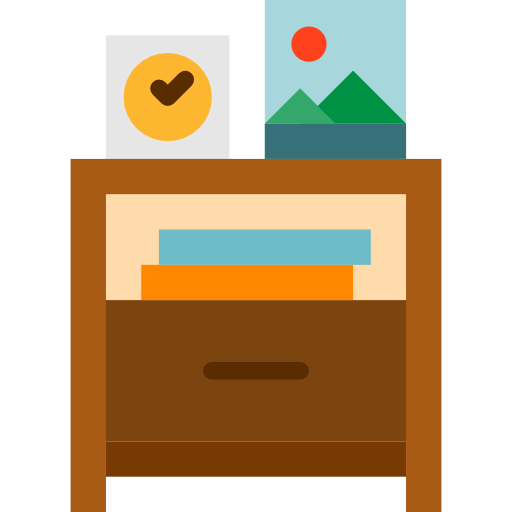 Bedside table icon