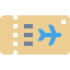 Airplane ticket icon 64x64