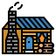 Wood cabin icon 64x64