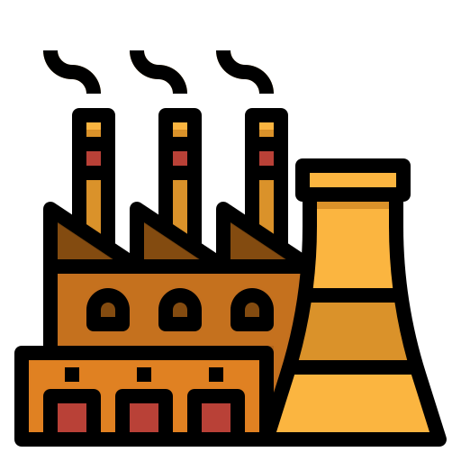 Factory plant icon