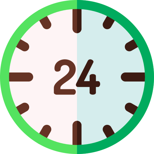 24 hours icon