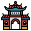 Chinese temple icon 64x64