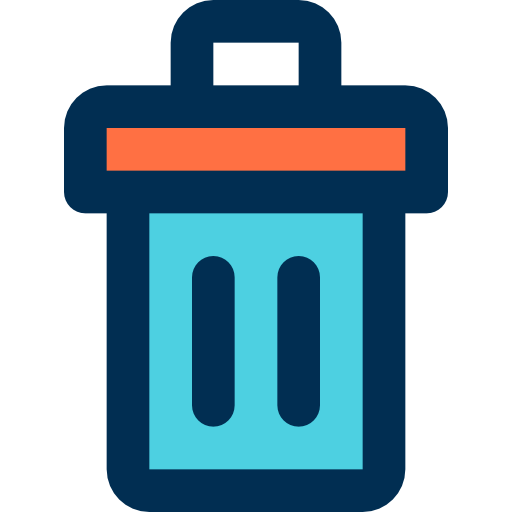 Trash bin icon