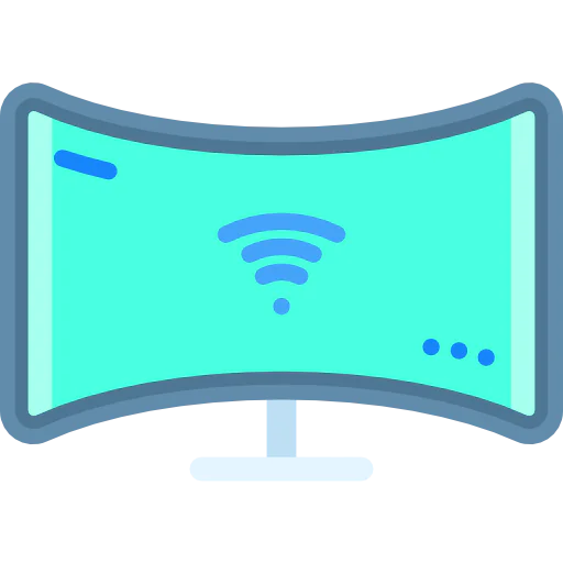 Curved monitor icon