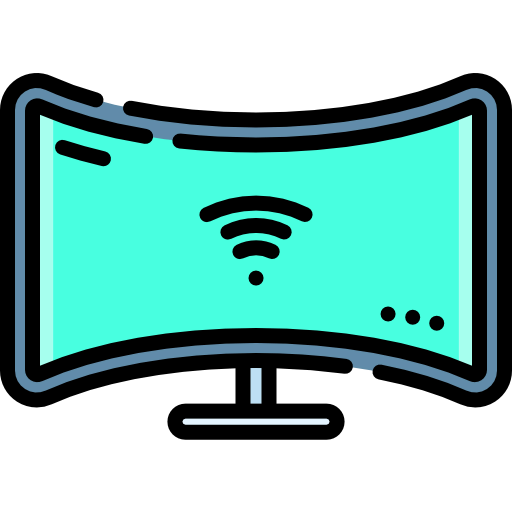 Curved monitor icon