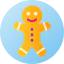 Gingerbread man icon 64x64
