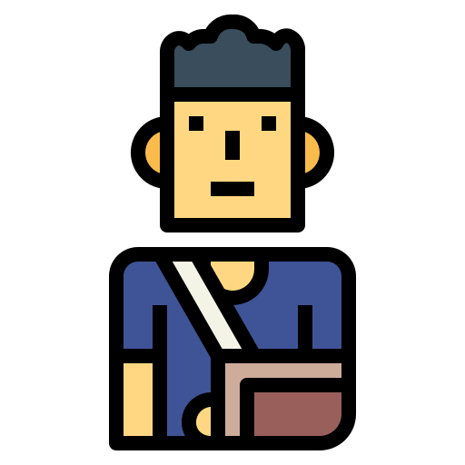 Broken arm icon