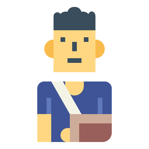 Broken arm icon