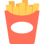 Fried potatoes icon 64x64