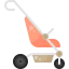 Baby stroller icon 64x64