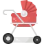 Baby stroller icon 64x64