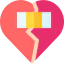 Broken heart icon 64x64