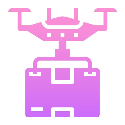 Drone delivery icône