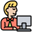 Office worker ícone 64x64