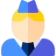 Flight attendant icon 64x64