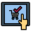 Online shopping icon 64x64