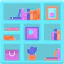 Book shelf icon 64x64