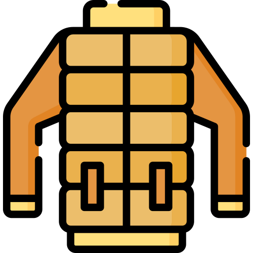 Winter jacket icon