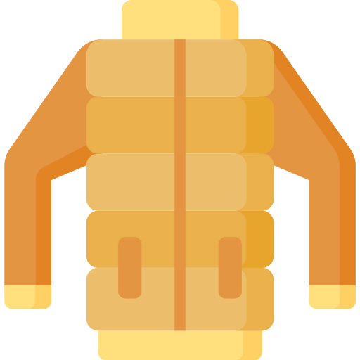 Winter jacket icon