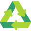 Recycling symbol icon 64x64