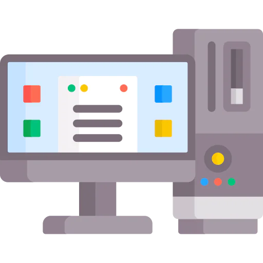 Desktop computer icon